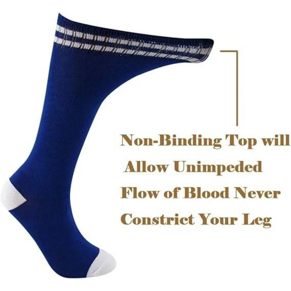 Kids Knee High Socks School‎ Uniform Sport Stripe Cuff Burgundy White 6-10YR